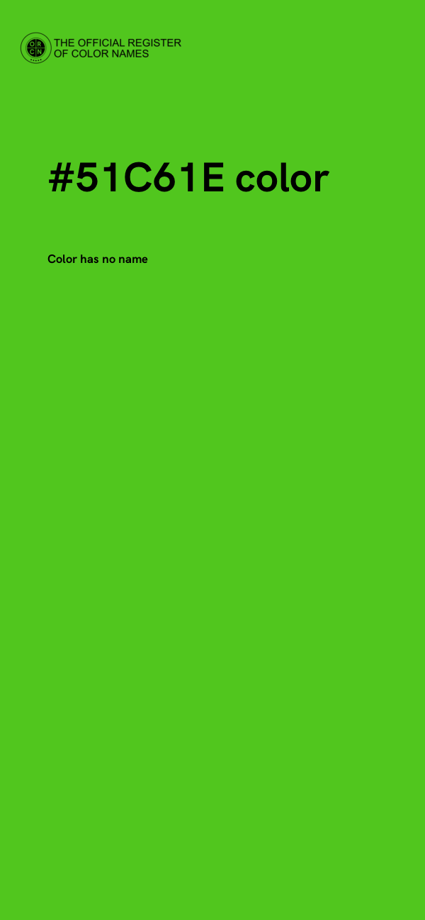 #51C61E color image