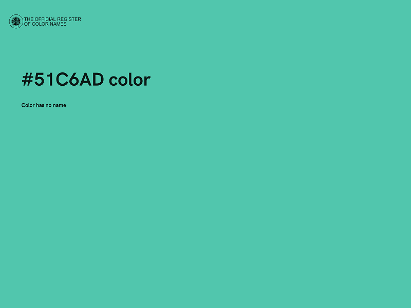 #51C6AD color image