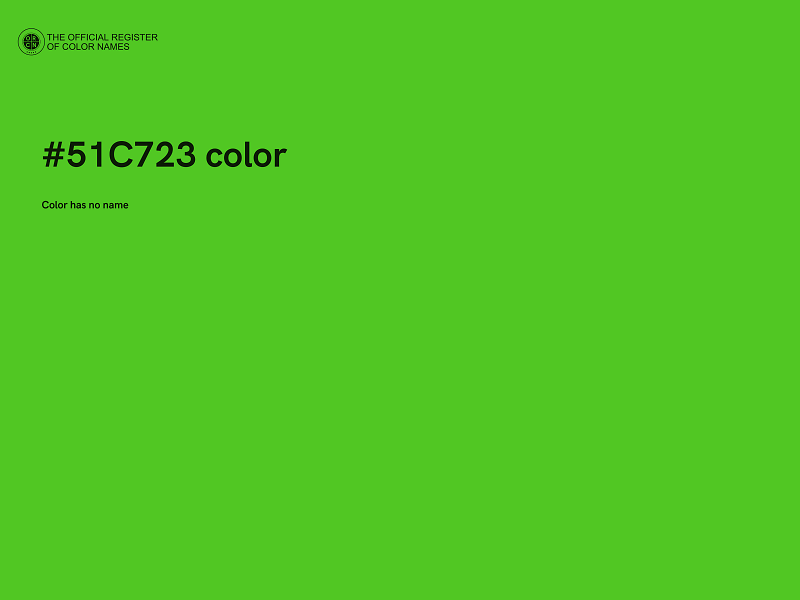 #51C723 color image