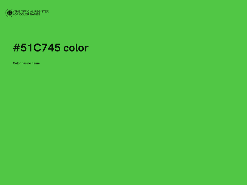 #51C745 color image
