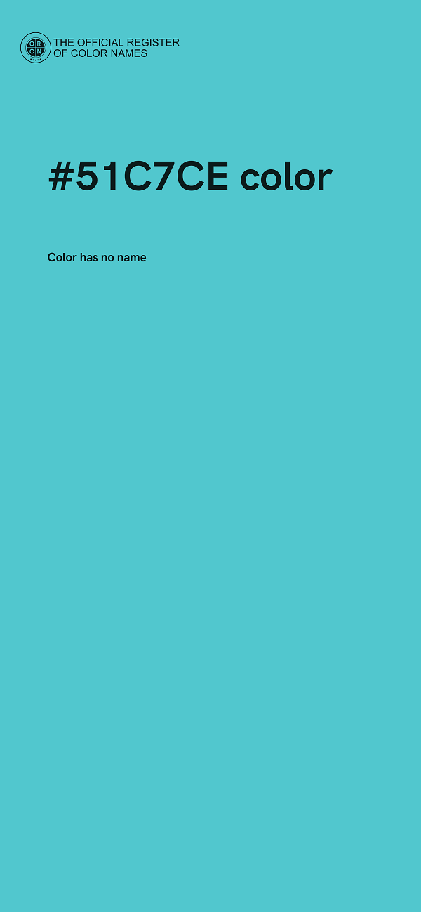 #51C7CE color image