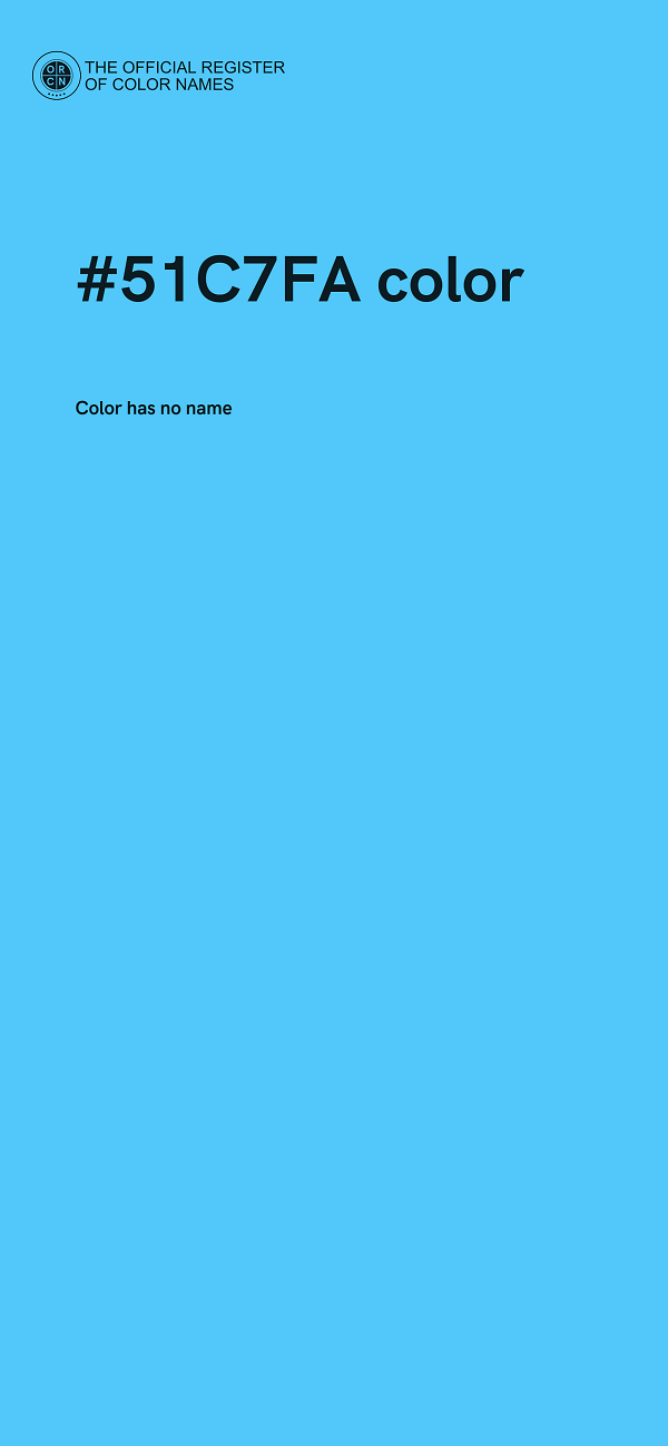 #51C7FA color image