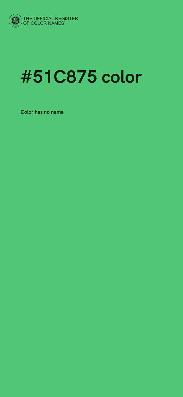 #51C875 color image