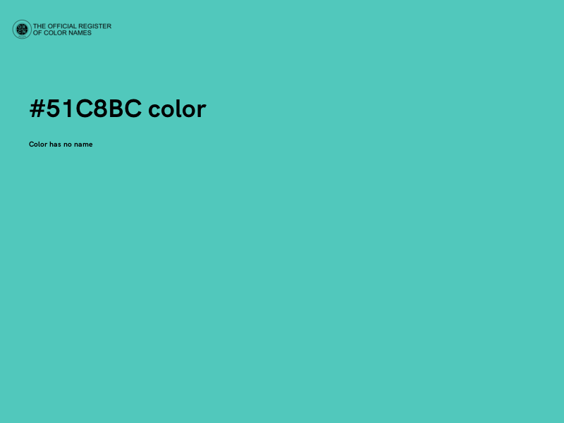 #51C8BC color image