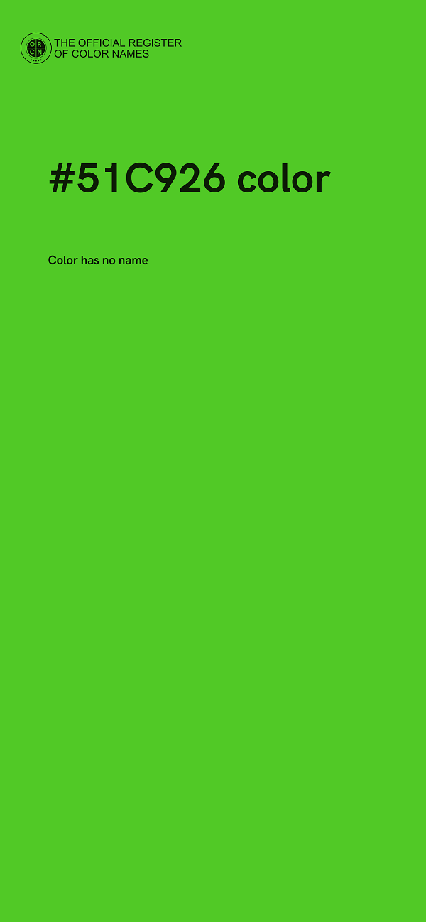 #51C926 color image