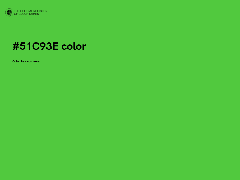 #51C93E color image