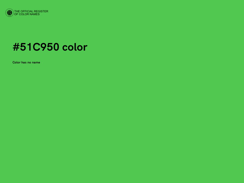 #51C950 color image