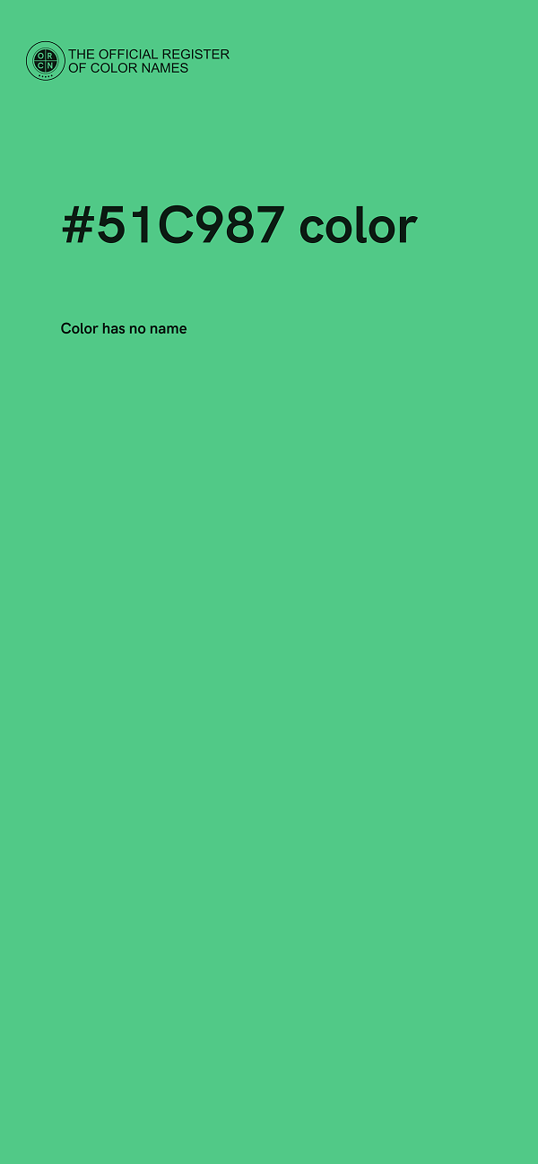 #51C987 color image