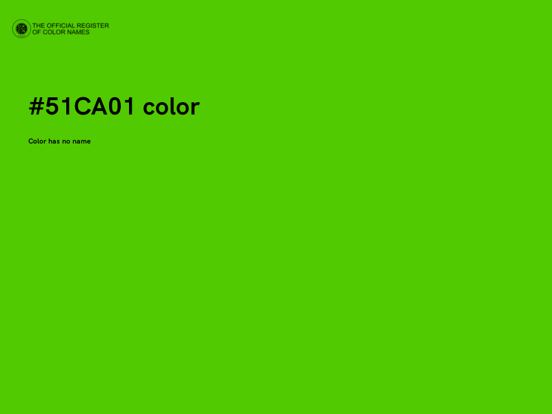 #51CA01 color image