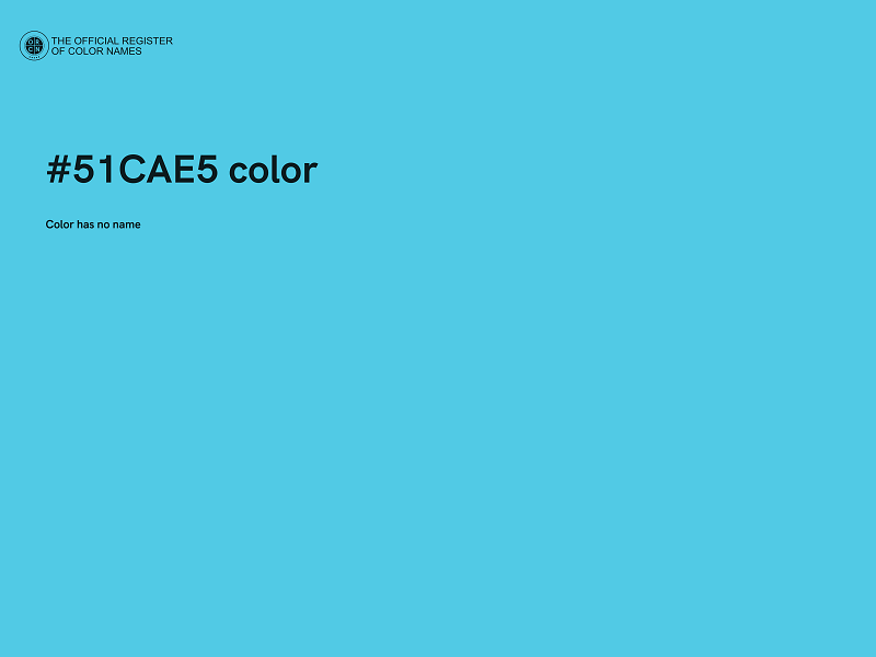 #51CAE5 color image
