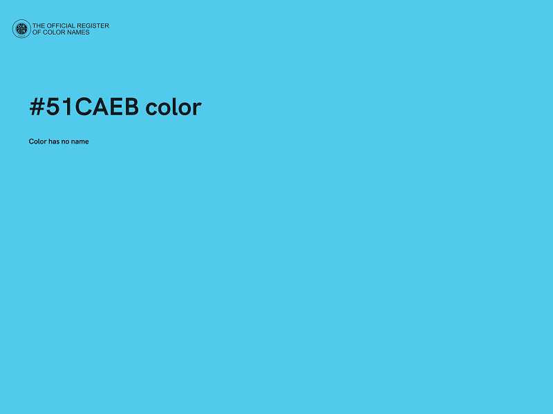 #51CAEB color image