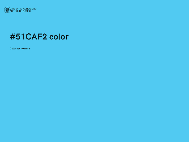 #51CAF2 color image