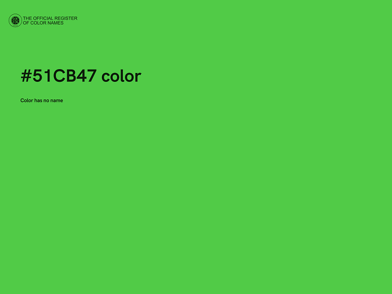 #51CB47 color image