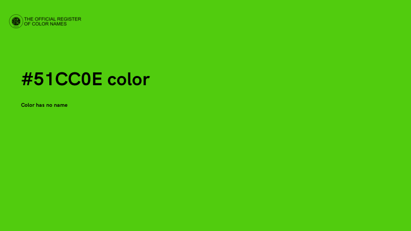 #51CC0E color image