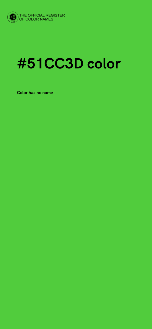 #51CC3D color image