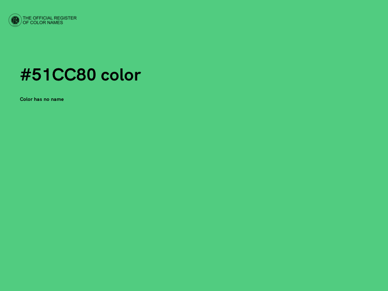 #51CC80 color image