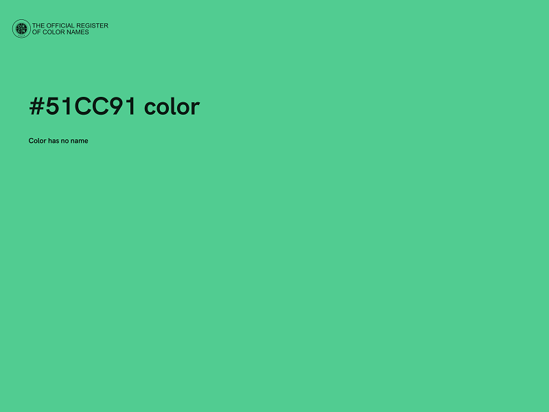 #51CC91 color image