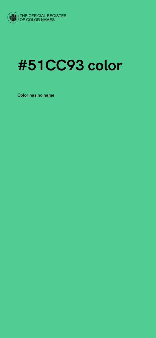 #51CC93 color image