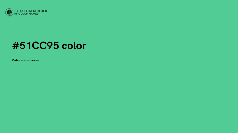 #51CC95 color image