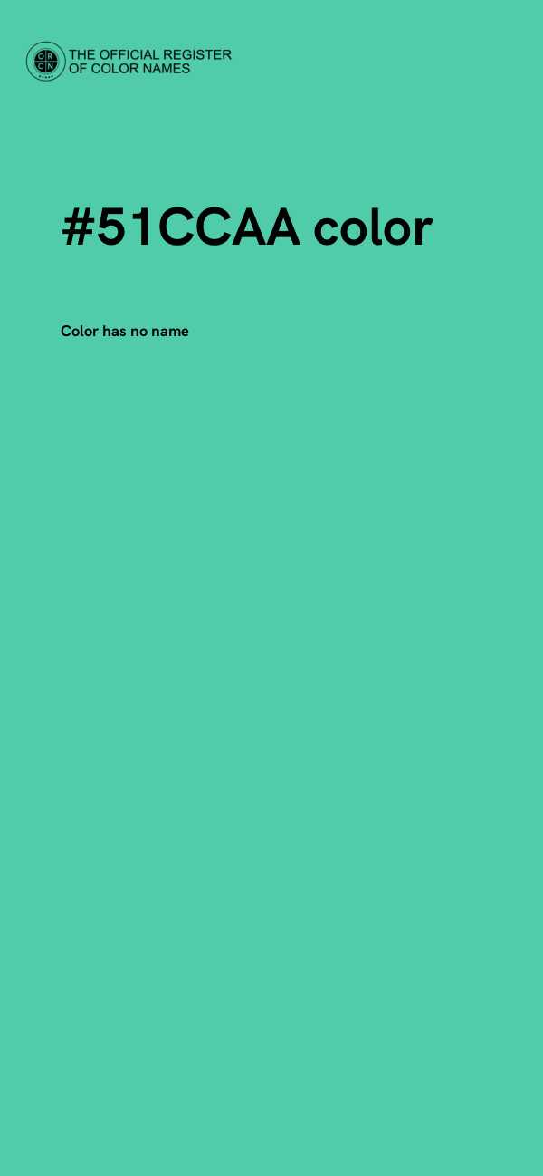 #51CCAA color image