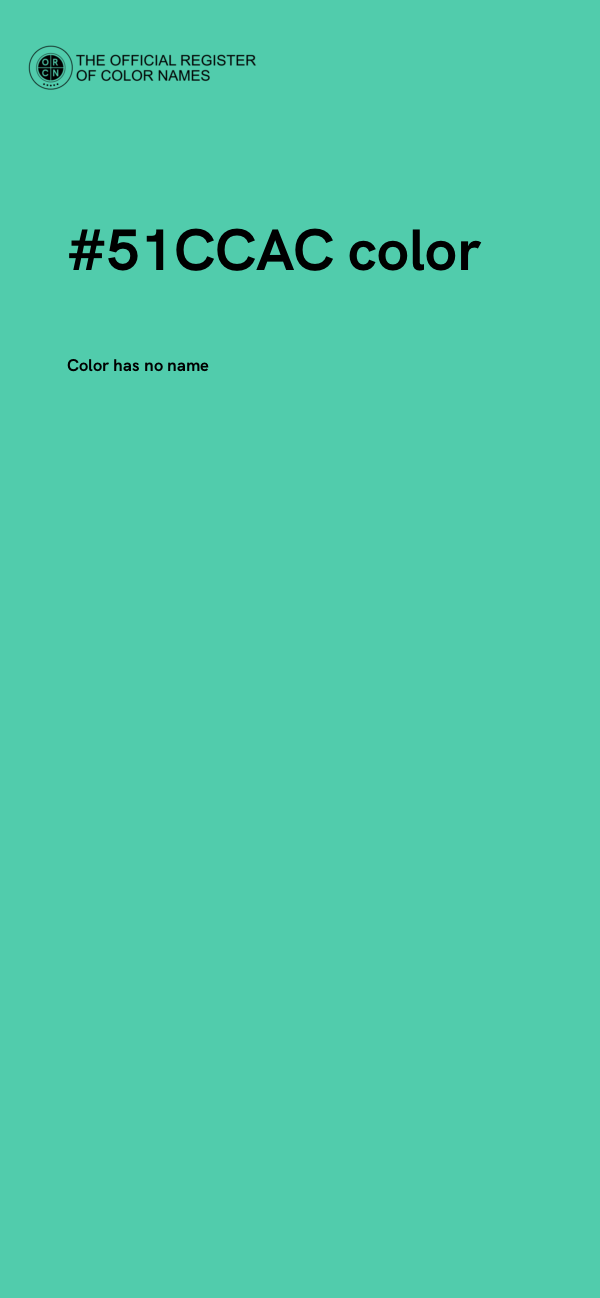 #51CCAC color image