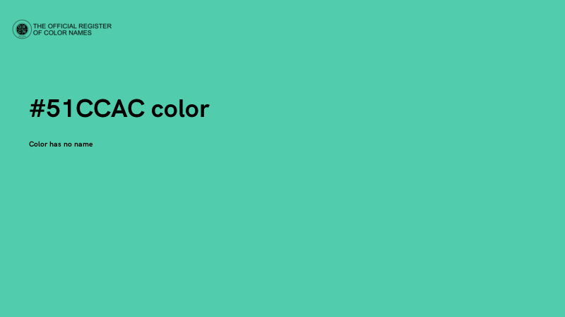 #51CCAC color image