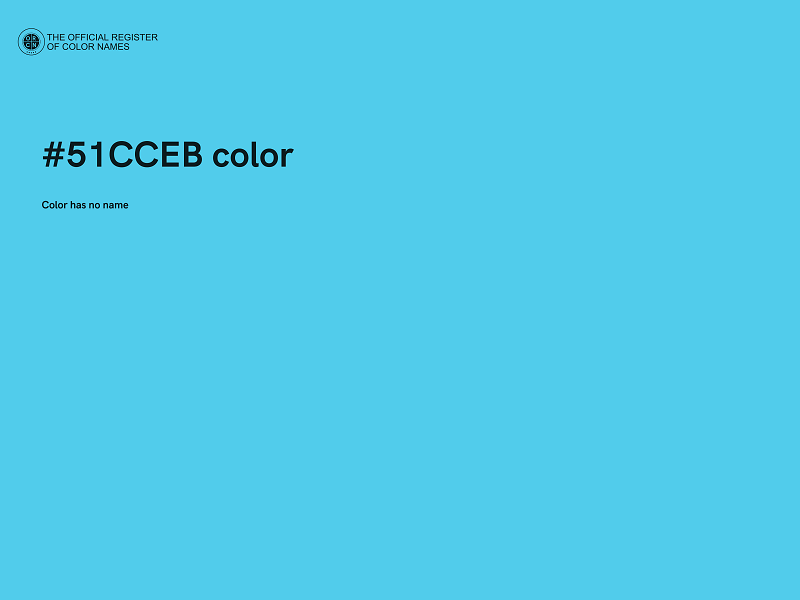 #51CCEB color image