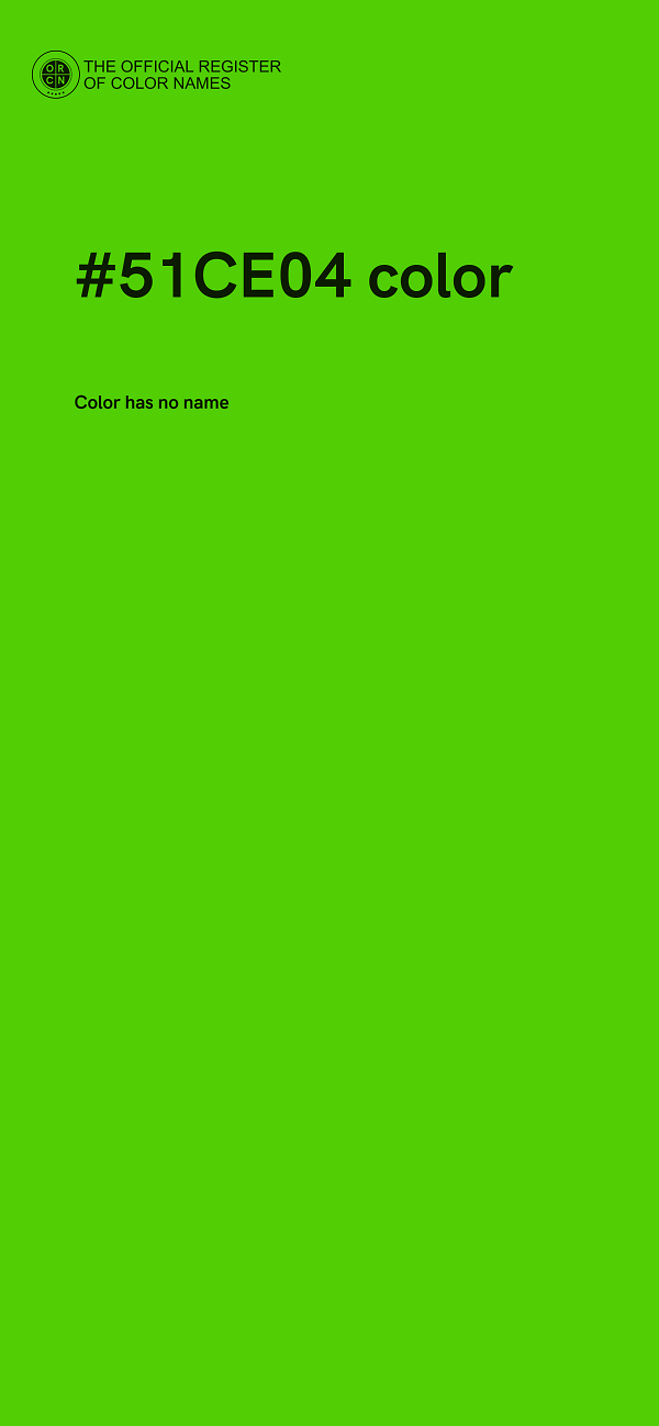 #51CE04 color image