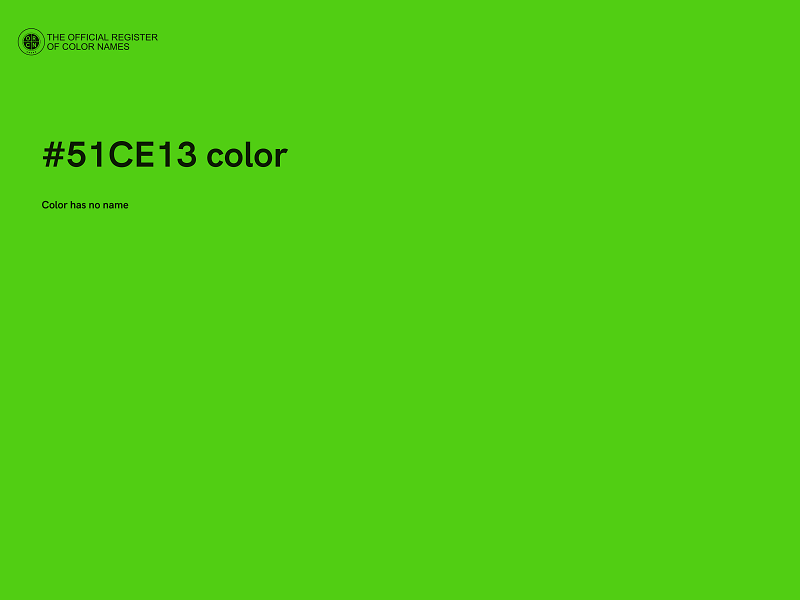 #51CE13 color image