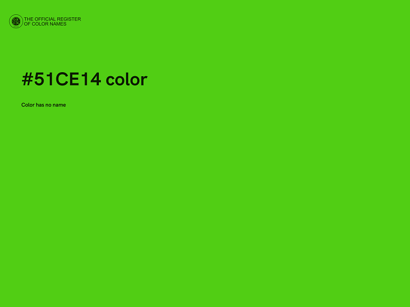 #51CE14 color image