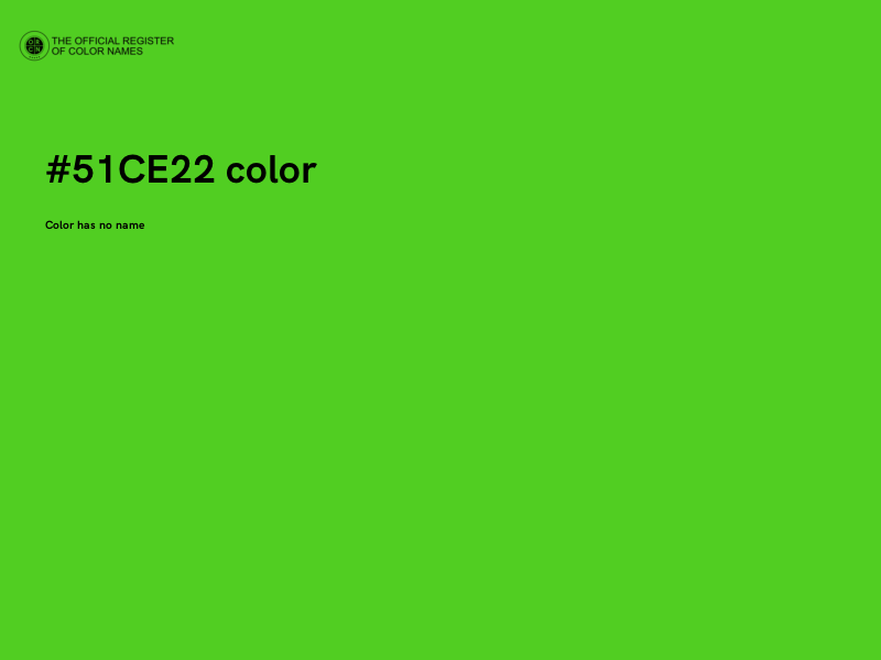 #51CE22 color image
