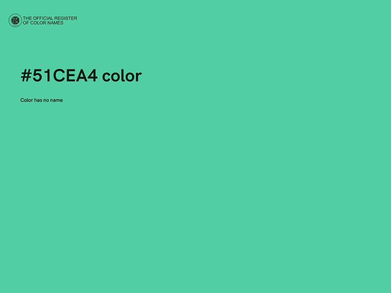 #51CEA4 color image