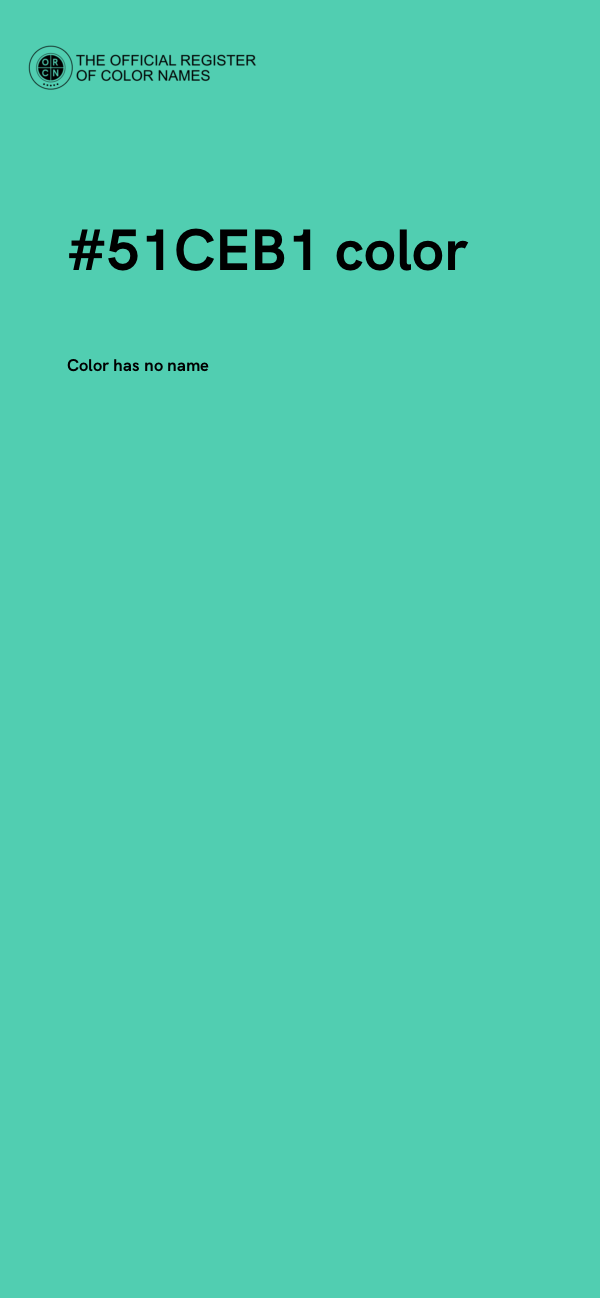 #51CEB1 color image