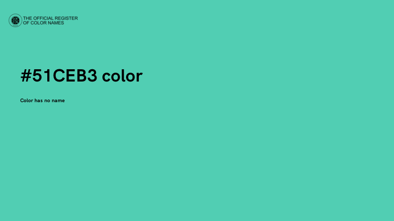 #51CEB3 color image