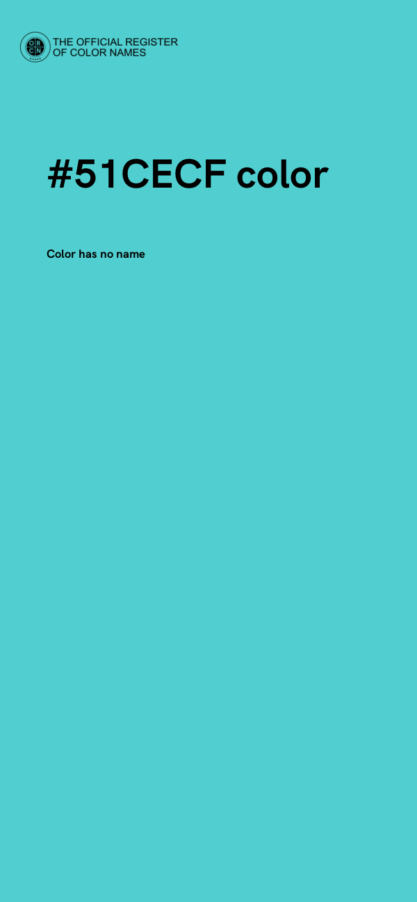 #51CECF color image
