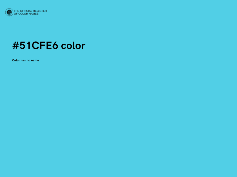 #51CFE6 color image