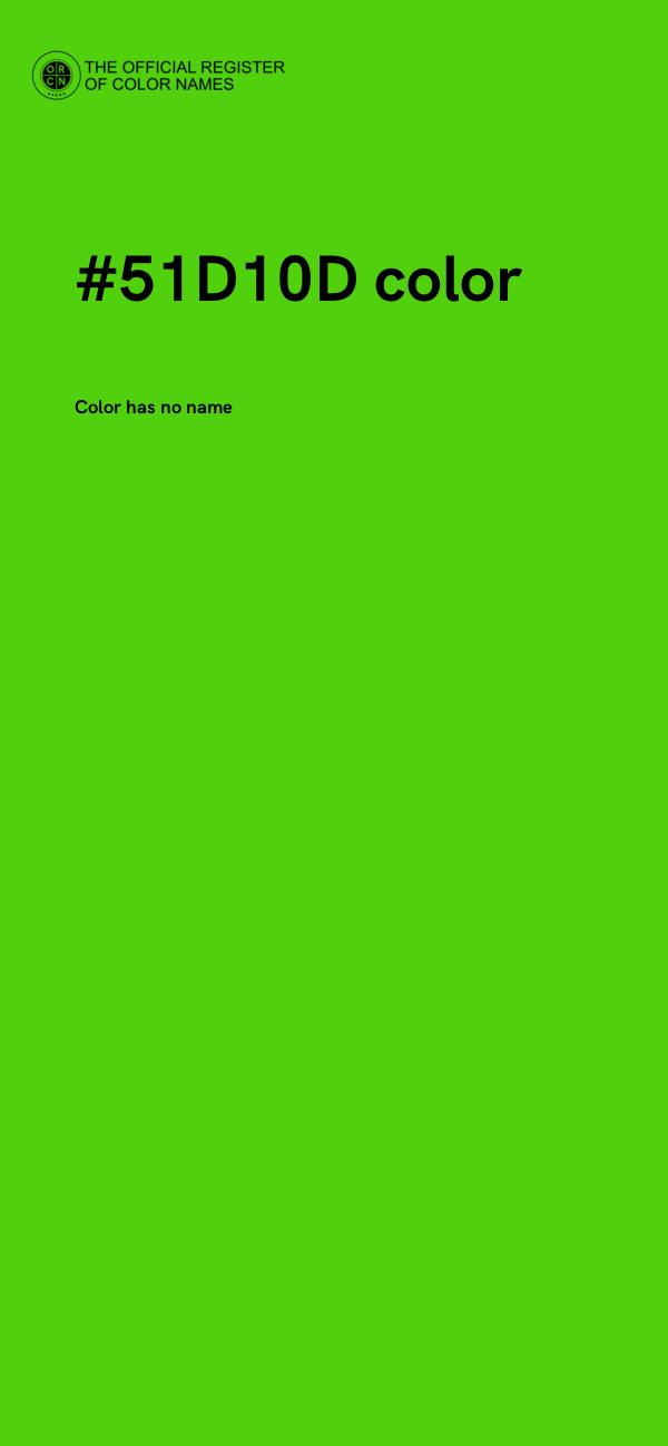 #51D10D color image