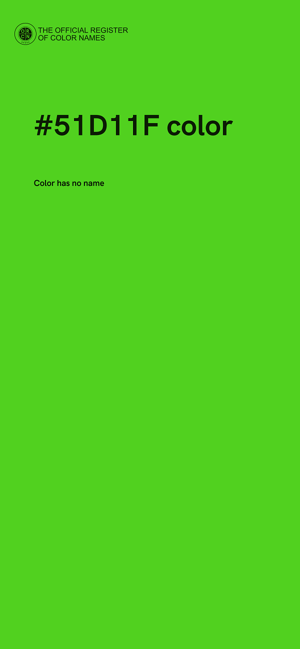 #51D11F color image