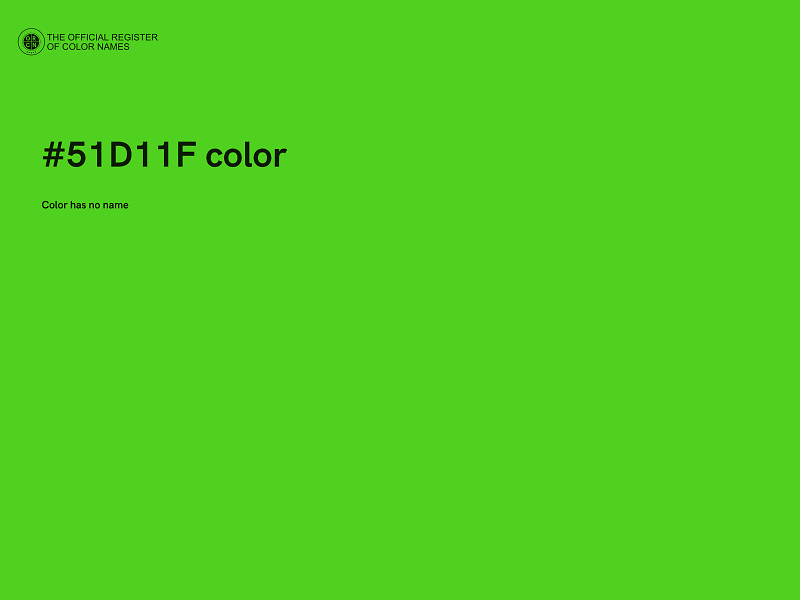 #51D11F color image