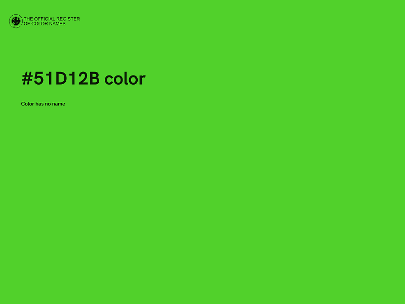 #51D12B color image