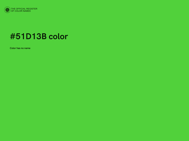 #51D13B color image
