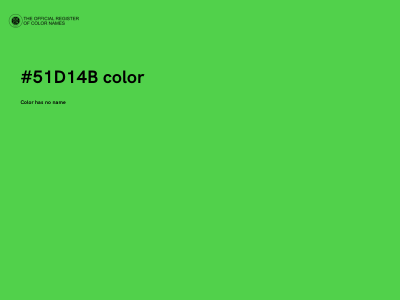 #51D14B color image