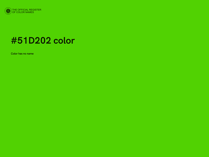 #51D202 color image