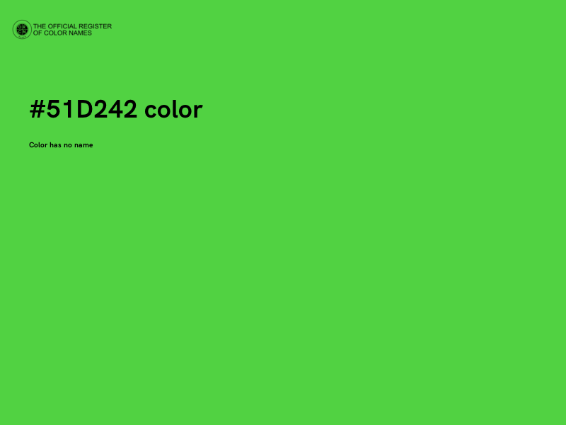 #51D242 color image