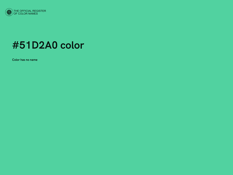 #51D2A0 color image