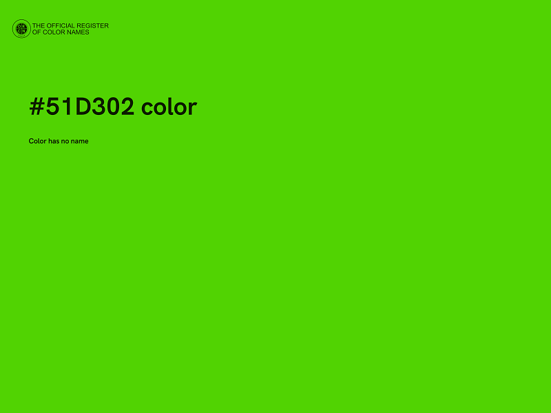#51D302 color image