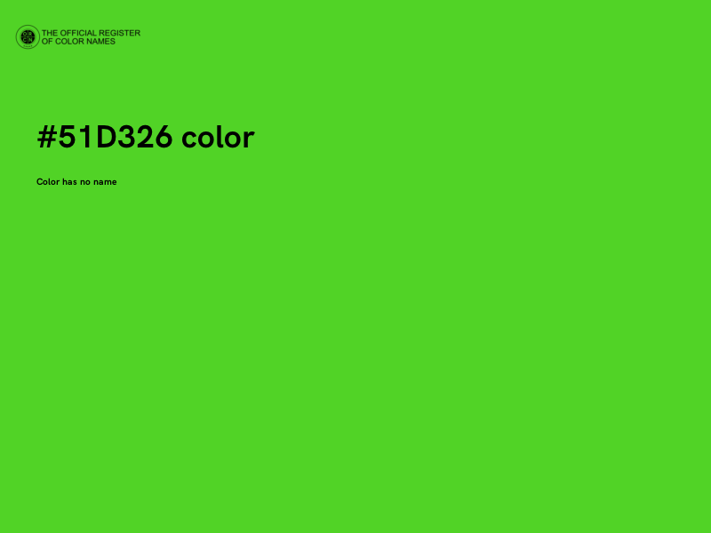 #51D326 color image