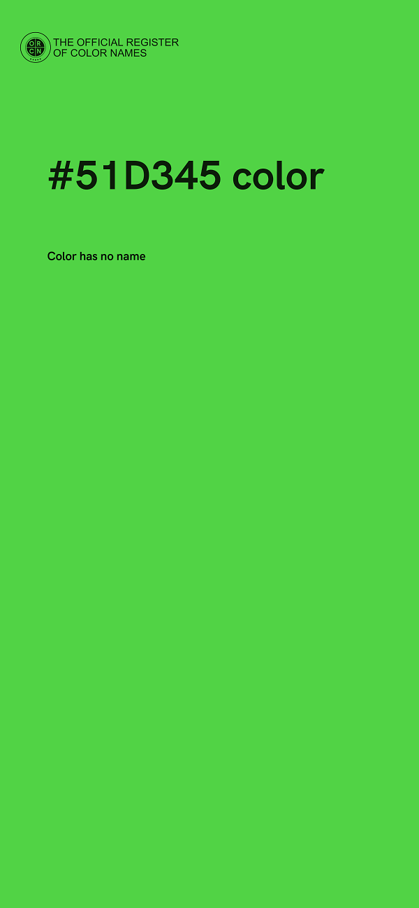 #51D345 color image