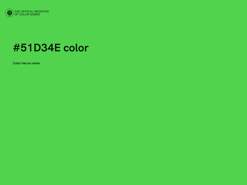 #51D34E color image