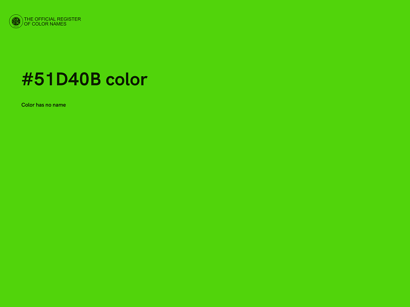 #51D40B color image